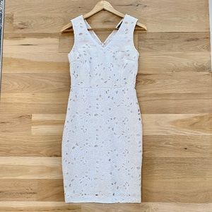Banana republic white lace dress, sleeveless